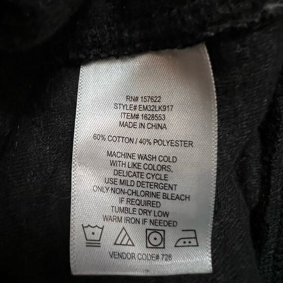 Eddie Bauer Sweatshirt Mens Medium Gray Quilted Quarter Snap Mock Neck - Picture 5 of 7